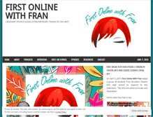 Tablet Screenshot of firstonlinewithfran.com